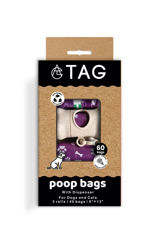 TAG Biodegradable Poop Bag with Dispenser